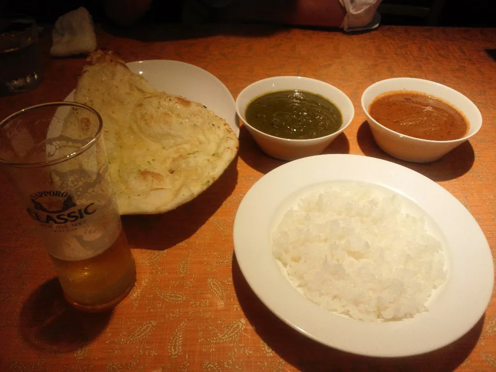 つまみにインドカレー「ジョーティ」 1